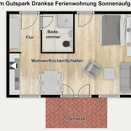 Am Gutspark Drankse Sonnenaufgang